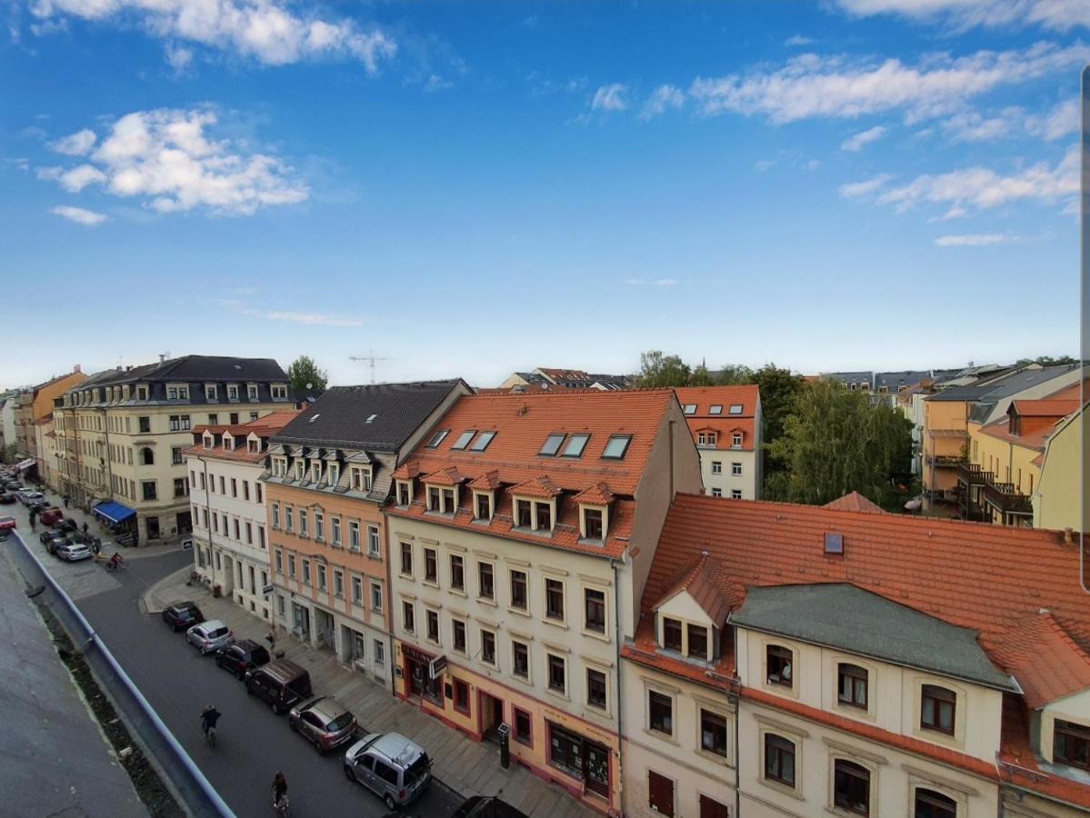 Neustadt-Aussicht - Grosse Wohnung Mit Balkon Dresden Buitenkant foto